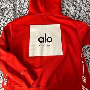 Alo red hoodie